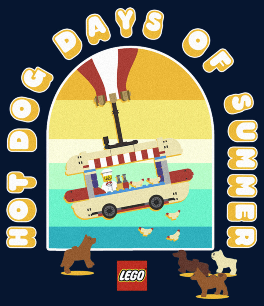 Men's LEGO Hot Dog Days of Summer  Adult Long Sleeve Shirt