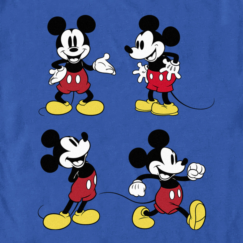 Men's Mickey & Friends Four Retro Mice  Adult T-Shirt