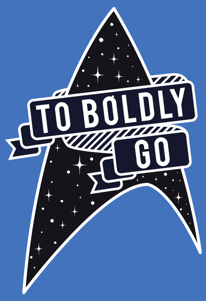 Men's Star Trek To Boldly Go Starfleet  Adult Pull Over Hoodie