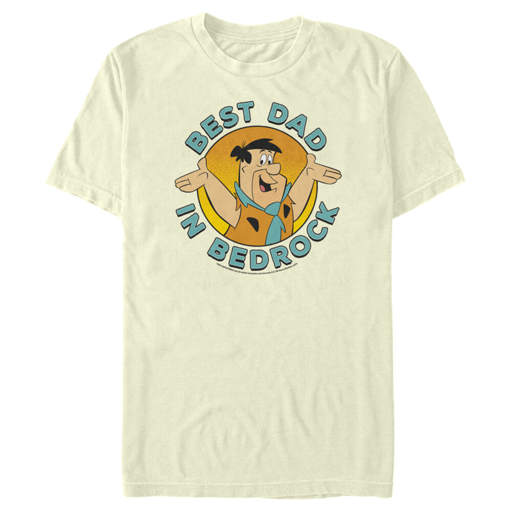 Men's The Flintstones Father's Day Fred Flintstone Best Dad  Adult T-Shirt