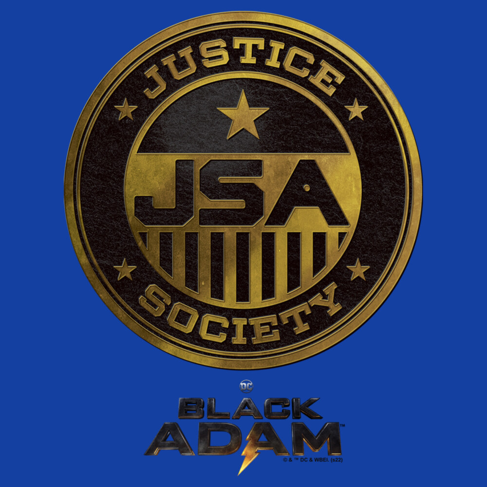 Men's Black Adam Superhero Group  Adult T-Shirt