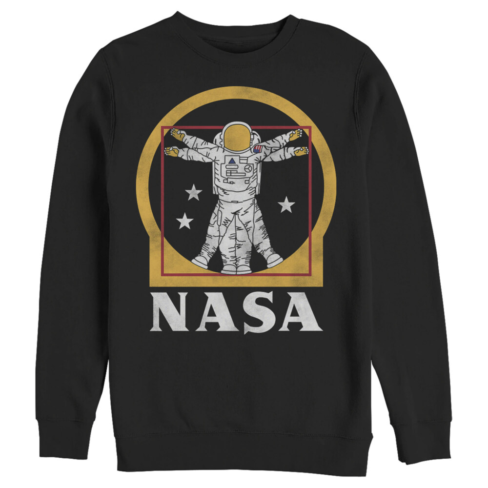 Men's NASA Da Vinci Astronaut Logo  Adult Sweatshirt
