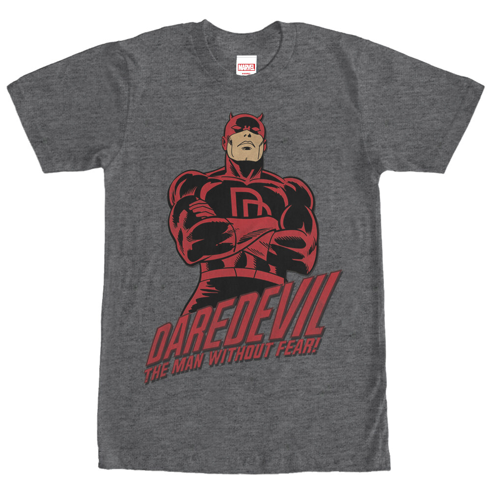 Men's Marvel Daredevil Superhero Man Without Fear  Adult T-Shirt