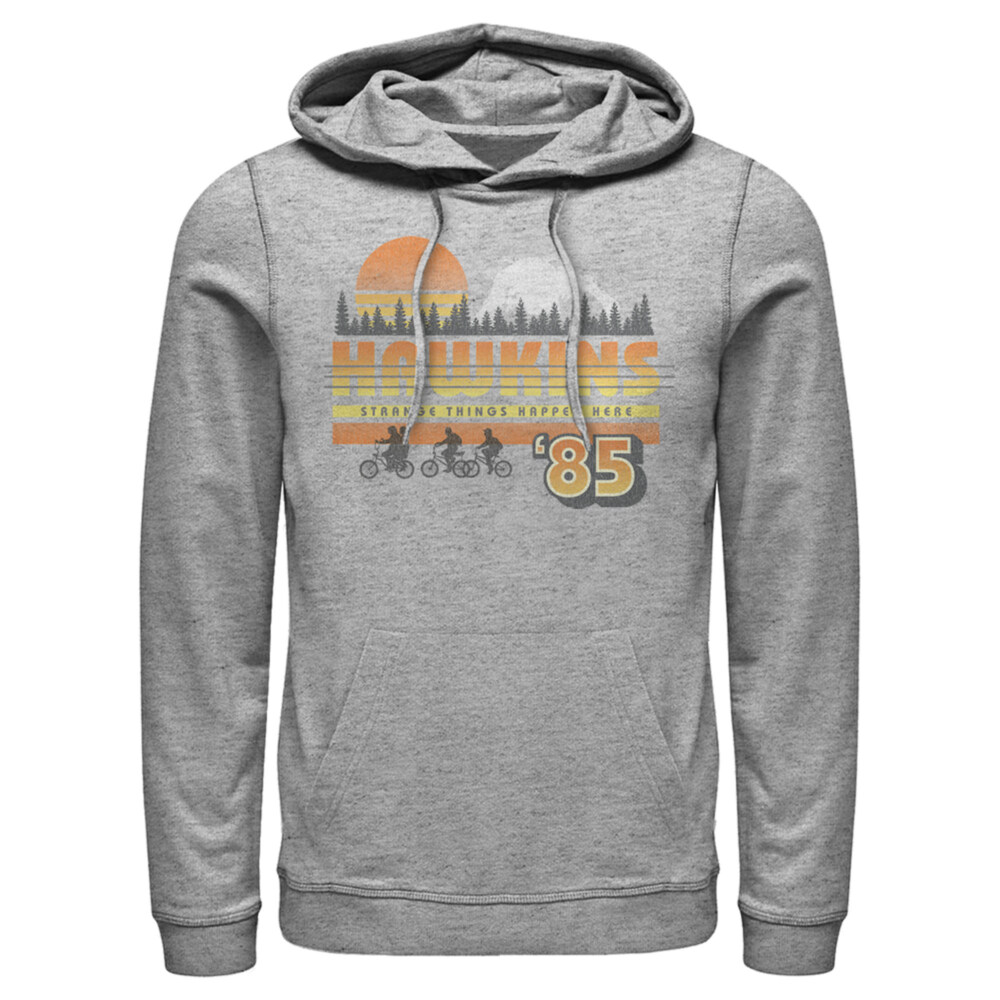 Men's Stranger Things Retro Hawkins Bikers  Adult Pull Over Hoodie