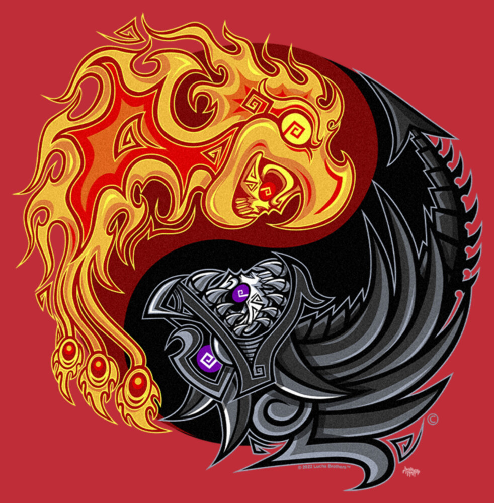 Men's The Lucha Brothers Dragons Logo  Adult T-Shirt