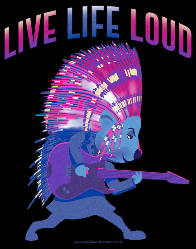 Men's Sing 2 Ash Live Life Loud  Adult T-Shirt