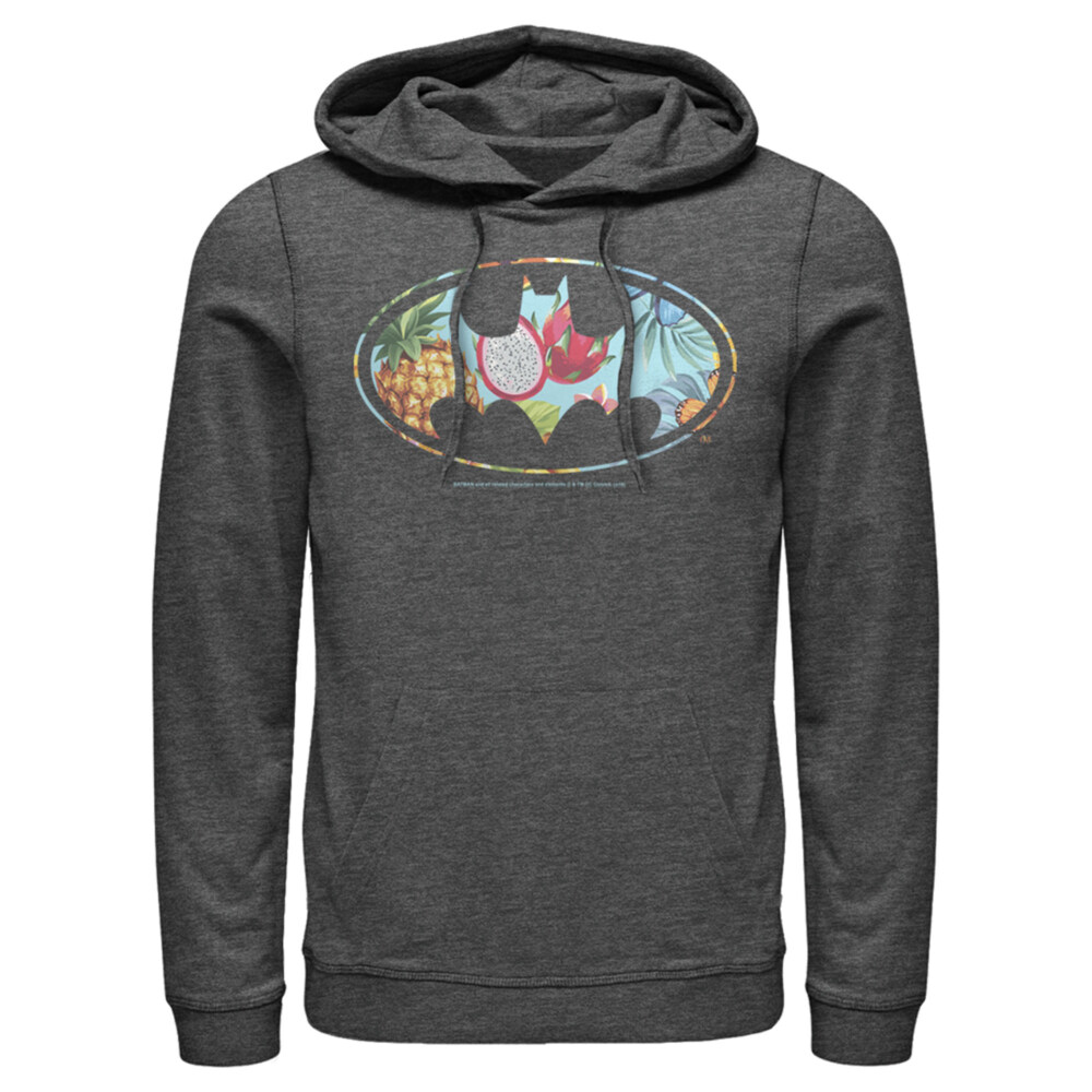 Men's Batman Tropical Logo  Adult Pull Over Hoodie
