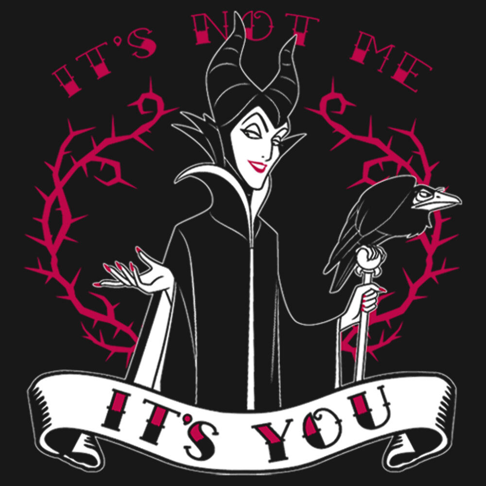 Men's Sleeping Beauty Maleficent Valentine's Day It's Not Me, It's You  Adult Long Sleeve Shirt