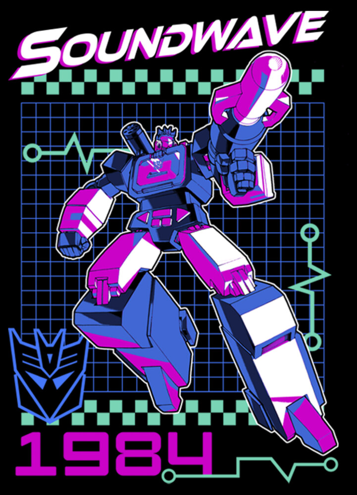 Men's Transformers Soundwave 1984  Adult T-Shirt