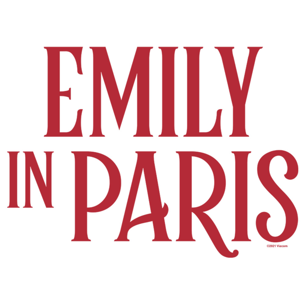 Men's Emily in Paris Red Logo  Adult T-Shirt