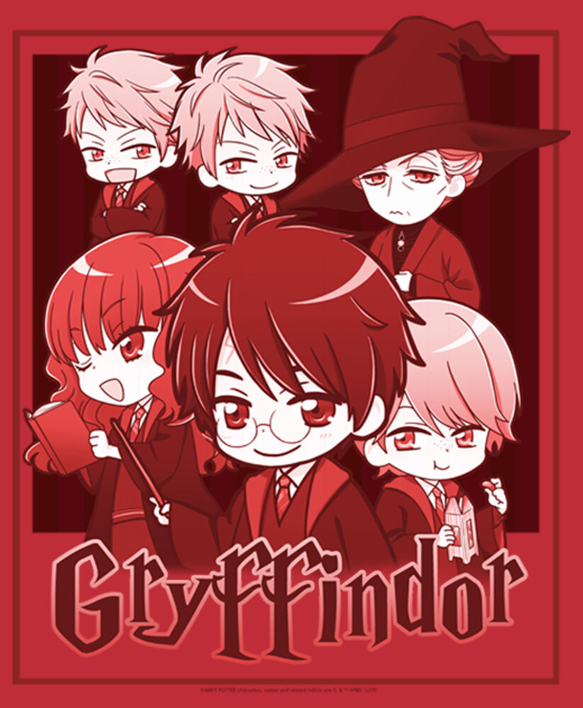 Men's Harry Potter Gryffindor Cartoon Characters  Adult T-Shirt