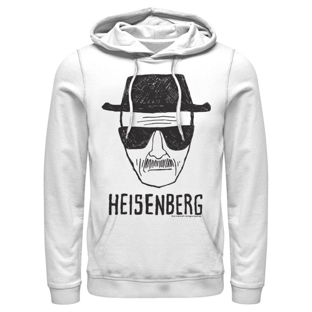 Men's Breaking Bad Heisenberg Sketch  Adult Pull Over Hoodie