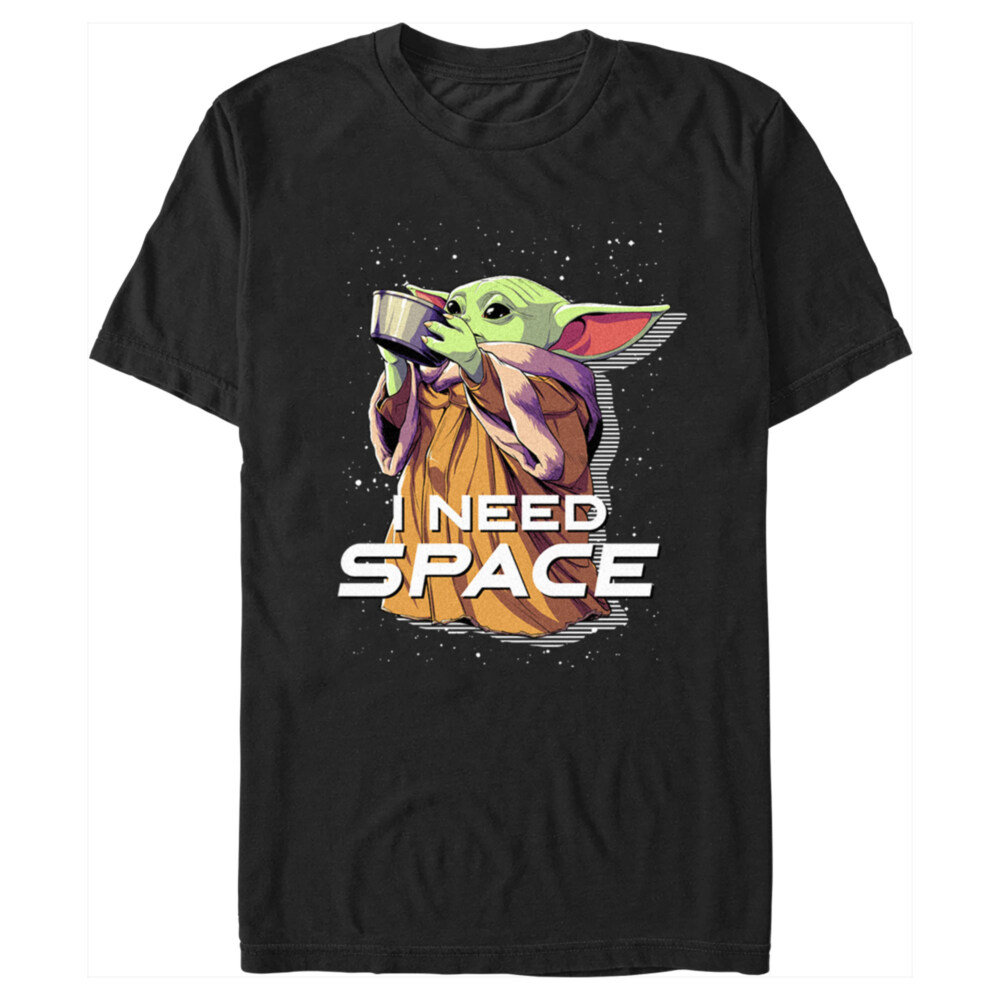 Men's Star Wars: The Mandalorian Grogu I Need Space  Adult T-Shirt