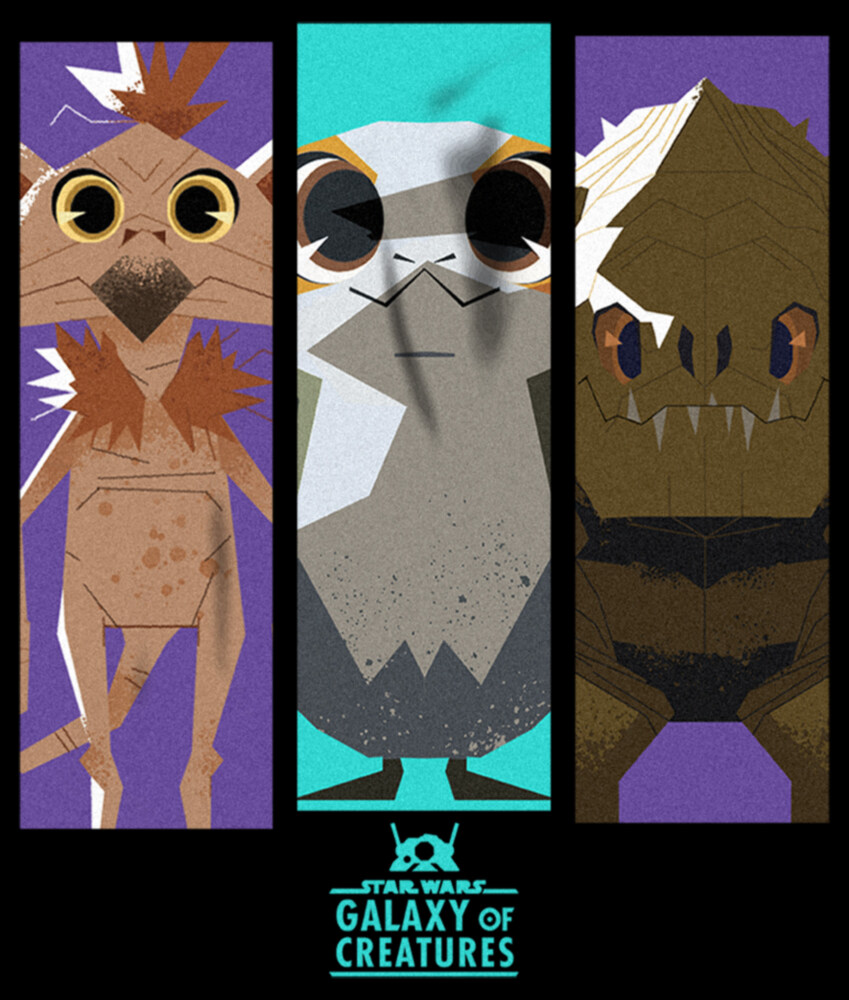 Men's Star Wars: Galaxy of Creatures Panel of Creatures  Adult T-Shirt