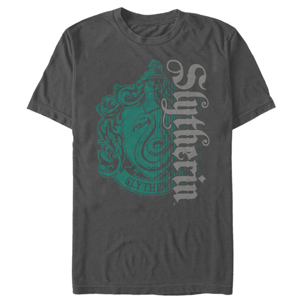 Men's Harry Potter Slytherin Dark Badge Logo  Adult T-Shirt
