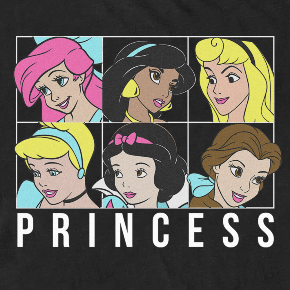 Men's Disney Princess Squares  Adult T-Shirt