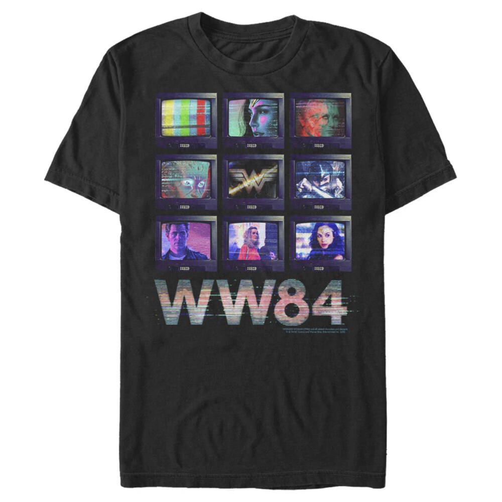 Men's Wonder Woman 1984 TV Stack  Adult T-Shirt