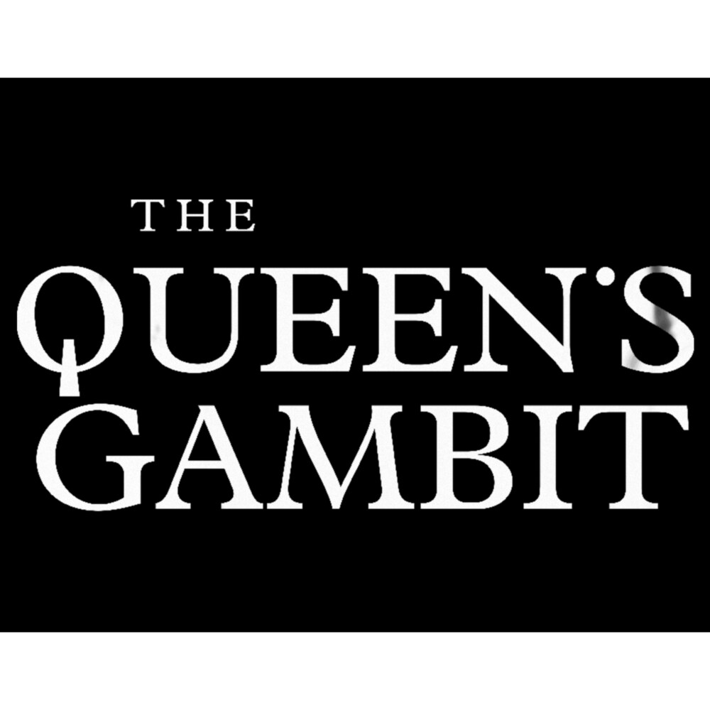 Men's The Queen's Gambit Black Logo  Adult T-Shirt