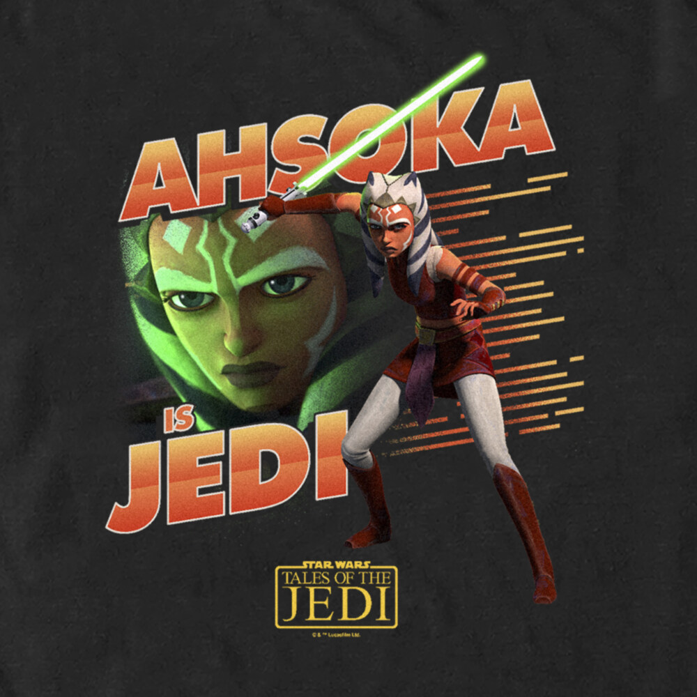 Men's Star Wars: Tales of the Jedi Ahsoka is Jedi  Adult T-Shirt