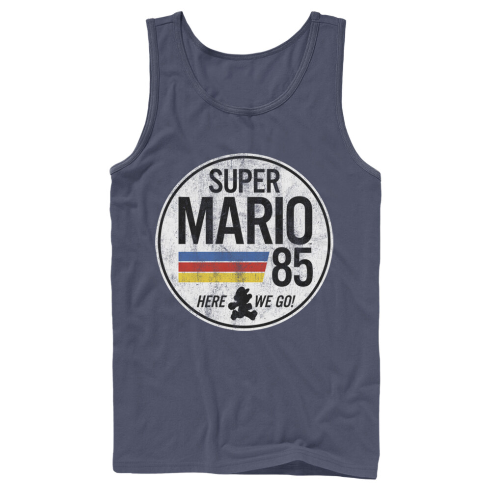 Men's Nintendo Super Mario Retro Rainbow Ring  Adult Tank Top