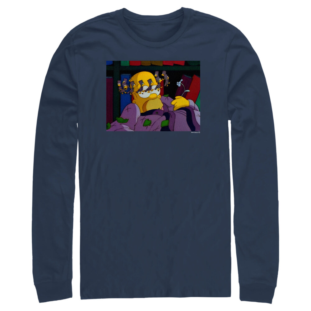 Men&#039;s The Simpsons Homer Seeing Stars  Adult Long Sleeve Shirt