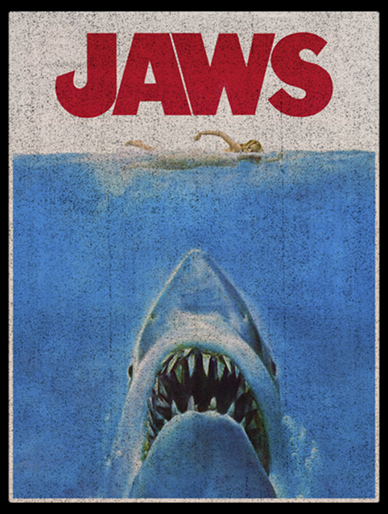 Men's Jaws Retro Distressed Poster  Adult Sweatshirt