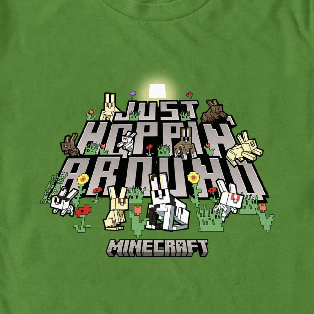Men's Minecraft Just Hoppin' Around  Adult T-Shirt