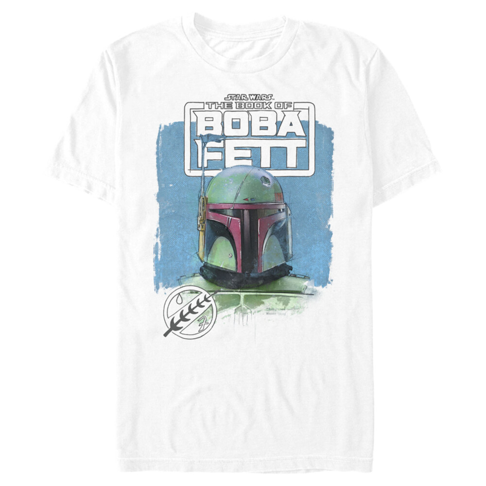 Men's Star Wars: The Book of Boba Fett Watercolor Logo  Adult T-Shirt