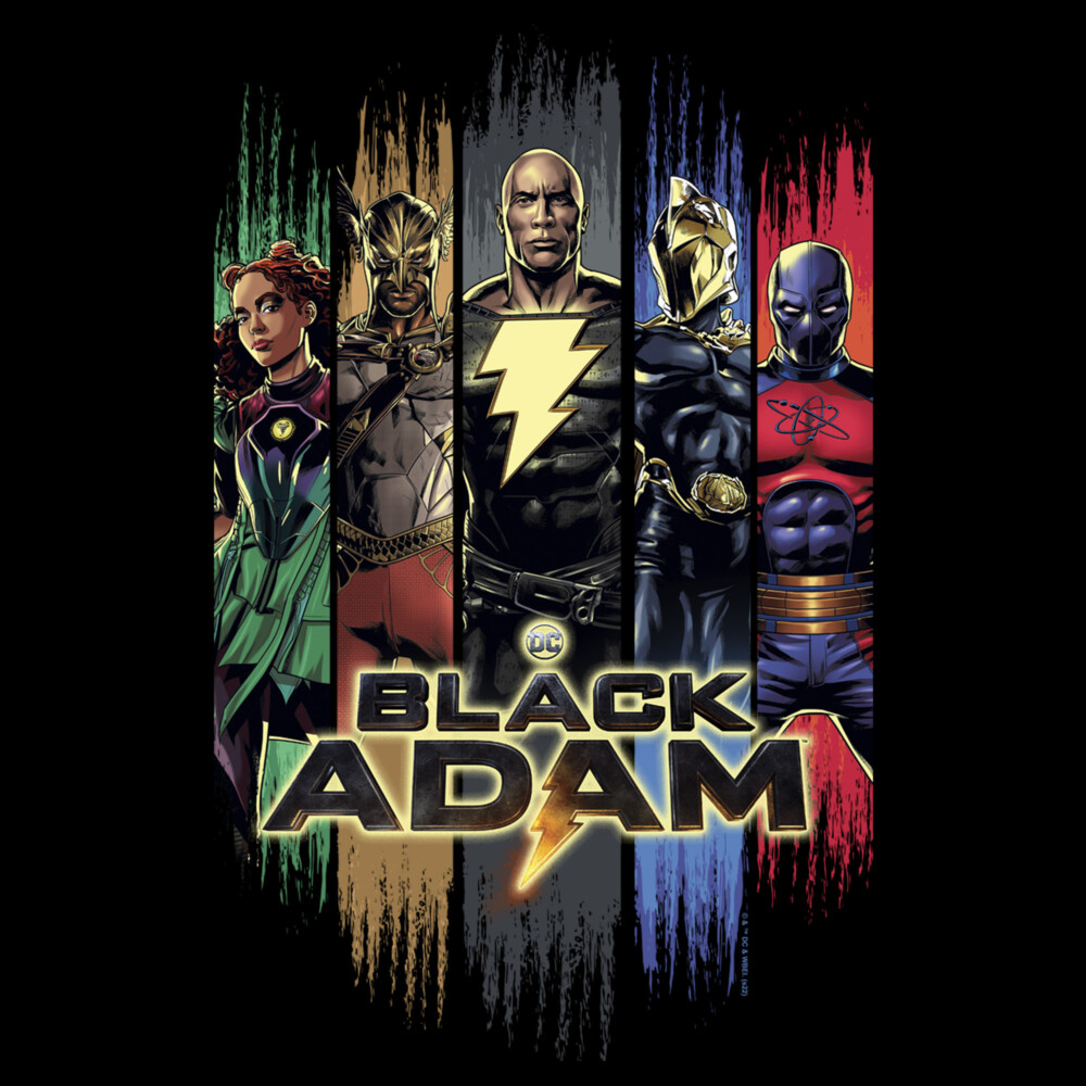 Men's Black Adam Superheroes From JSA  Adult T-Shirt