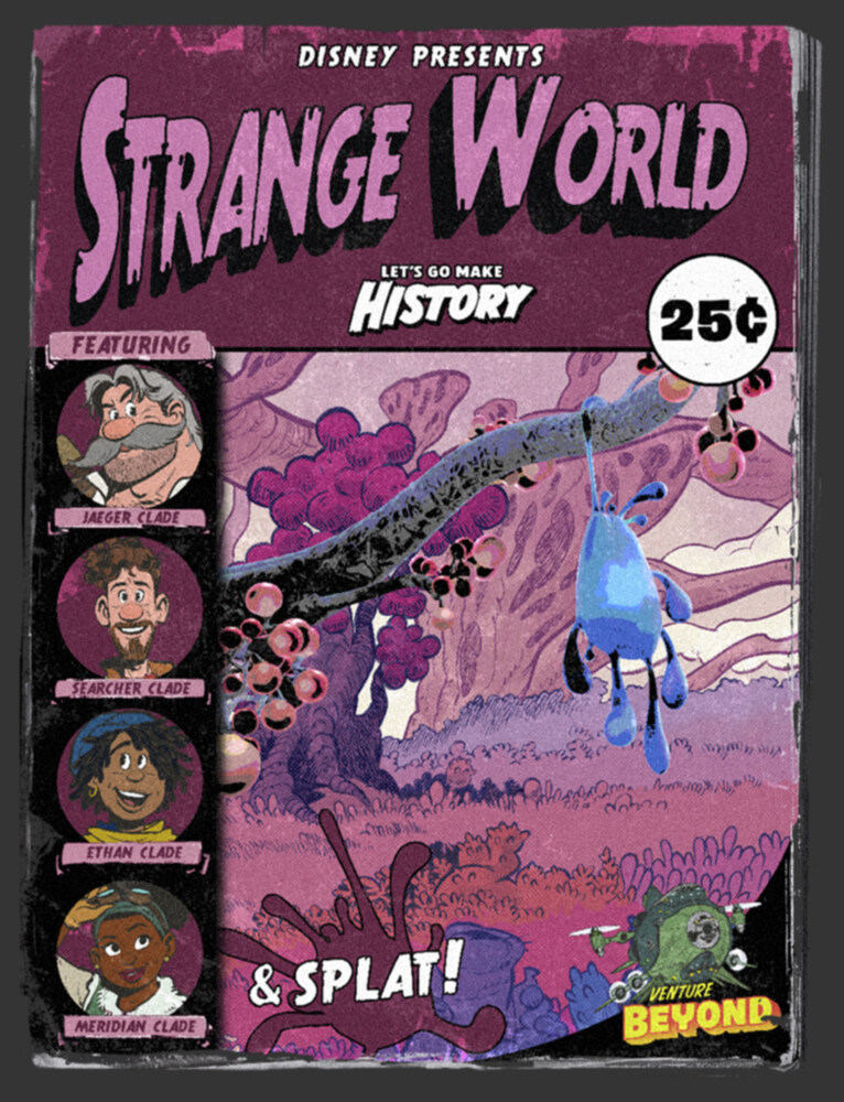 Men's Strange World Comic Book Cover  Adult T-Shirt