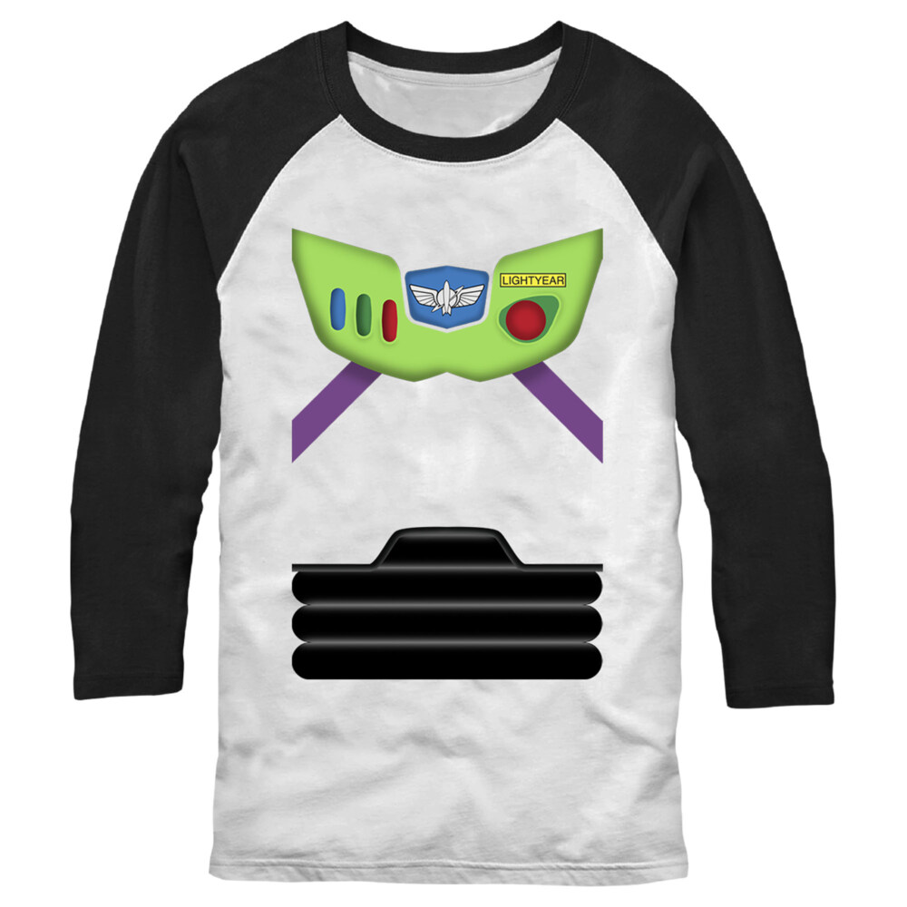 Men's Toy Story Buzz Lightyear Costume Tee  Adult Baseball Tee