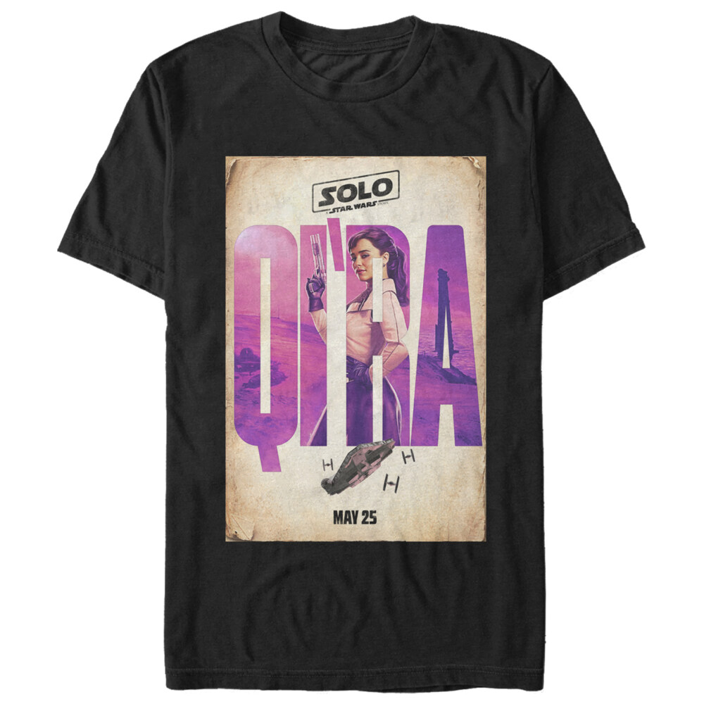Men's Solo: A Star Wars Story Qi'ra Name Poster  Adult T-Shirt