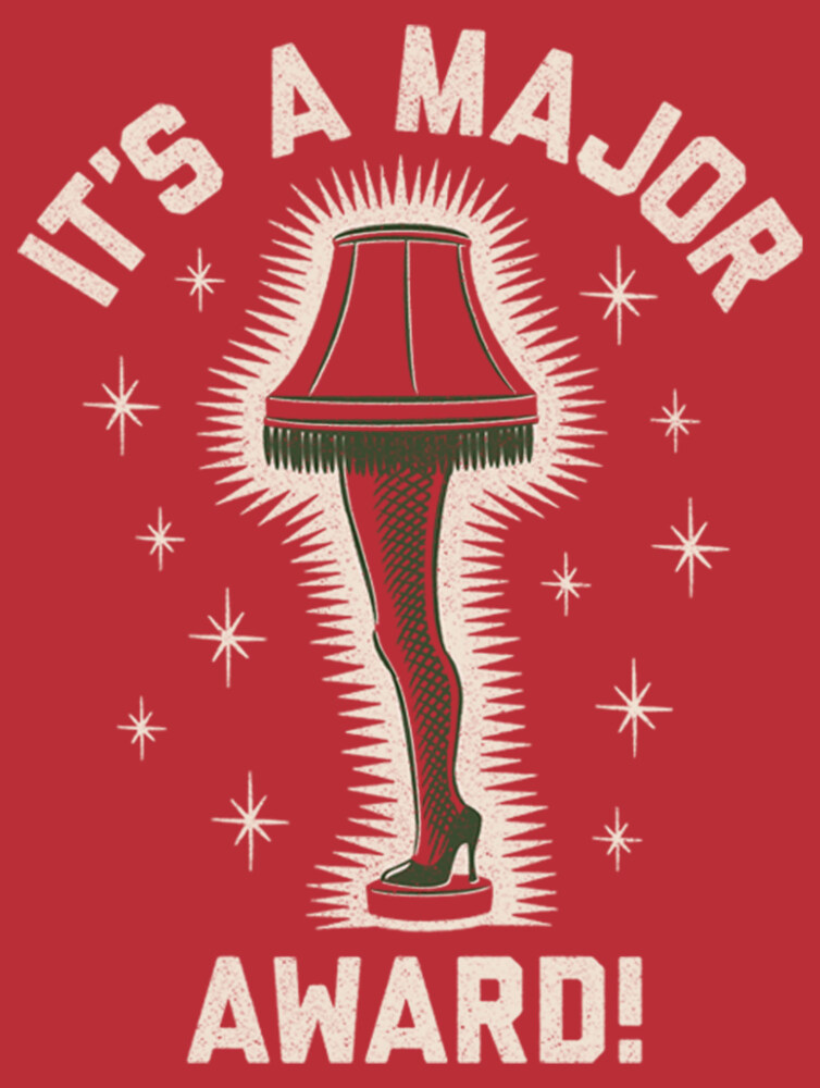 Men's A Christmas Story It�s a Major Award Leg Lamp  Adult T-Shirt