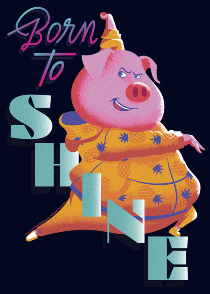 Men's Sing 2 Gunter Born to Shine  Adult T-Shirt