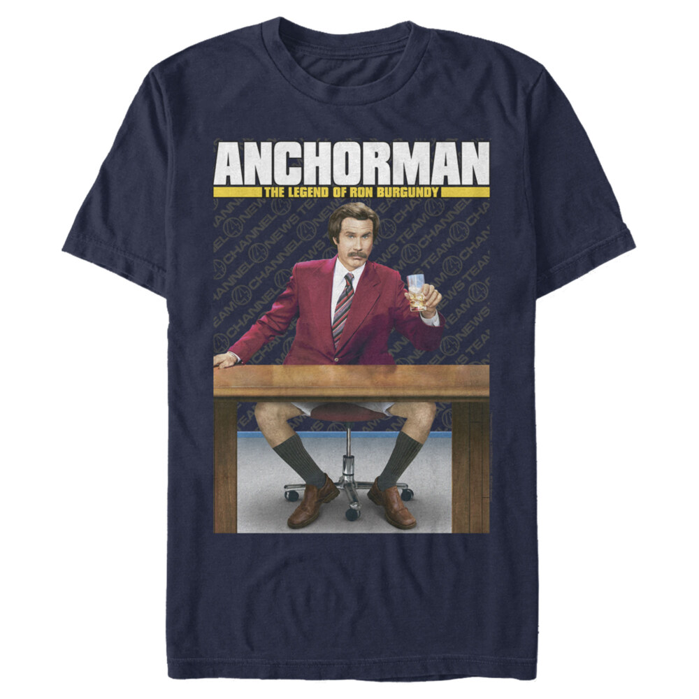Men's Anchorman Ron Burgundy Legend  Adult T-Shirt