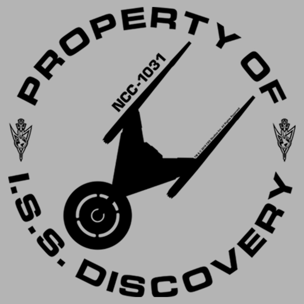 Men's Star Trek: Discovery Property of ISS Discovery  Adult Pull Over Hoodie