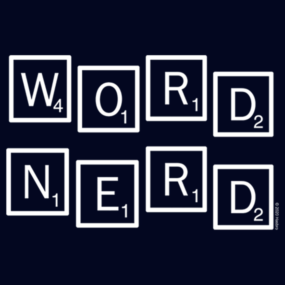 Men's Scrabble Word Nerd  Adult T-Shirt