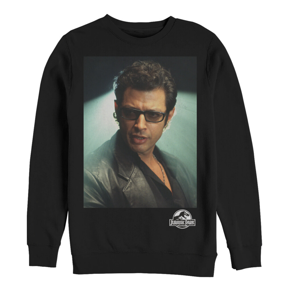 Men's Jurassic Park Dr. Malcolm Hero Portrait  Adult Sweatshirt