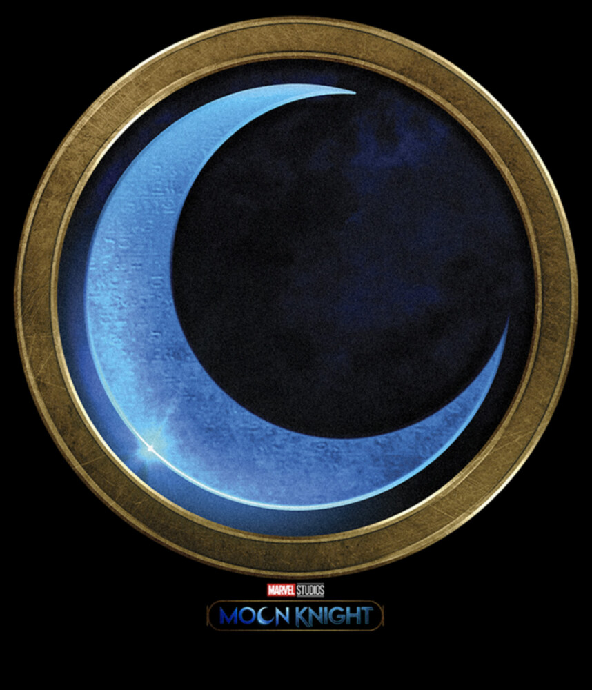 Men's Marvel: Moon Knight Gold and Blue Symbol  Adult T-Shirt