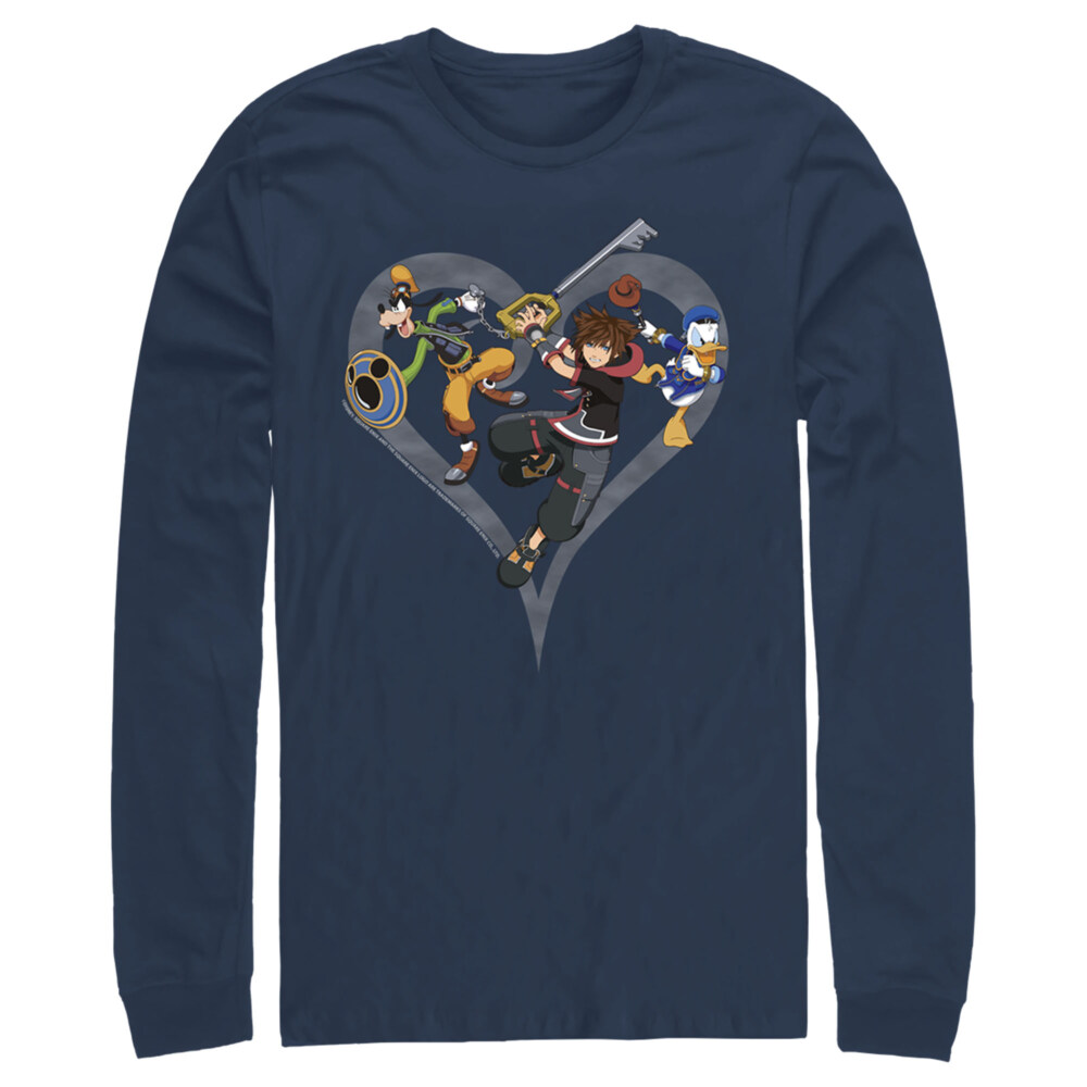 Men's Kingdom Hearts 3 Ready to Fight  Adult Long Sleeve Shirt