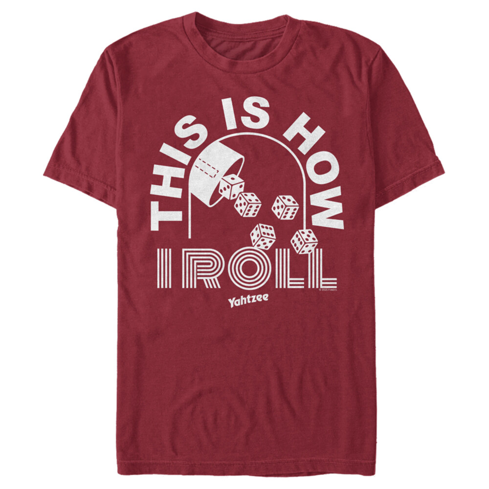 Men's Yahtzee How I Roll  Adult T-Shirt