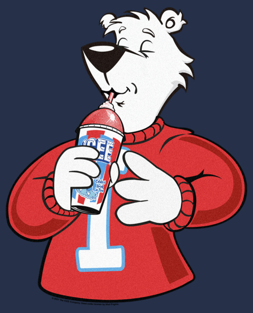 Men's ICEE Bear Slurpin' with a Smile  Adult T-Shirt