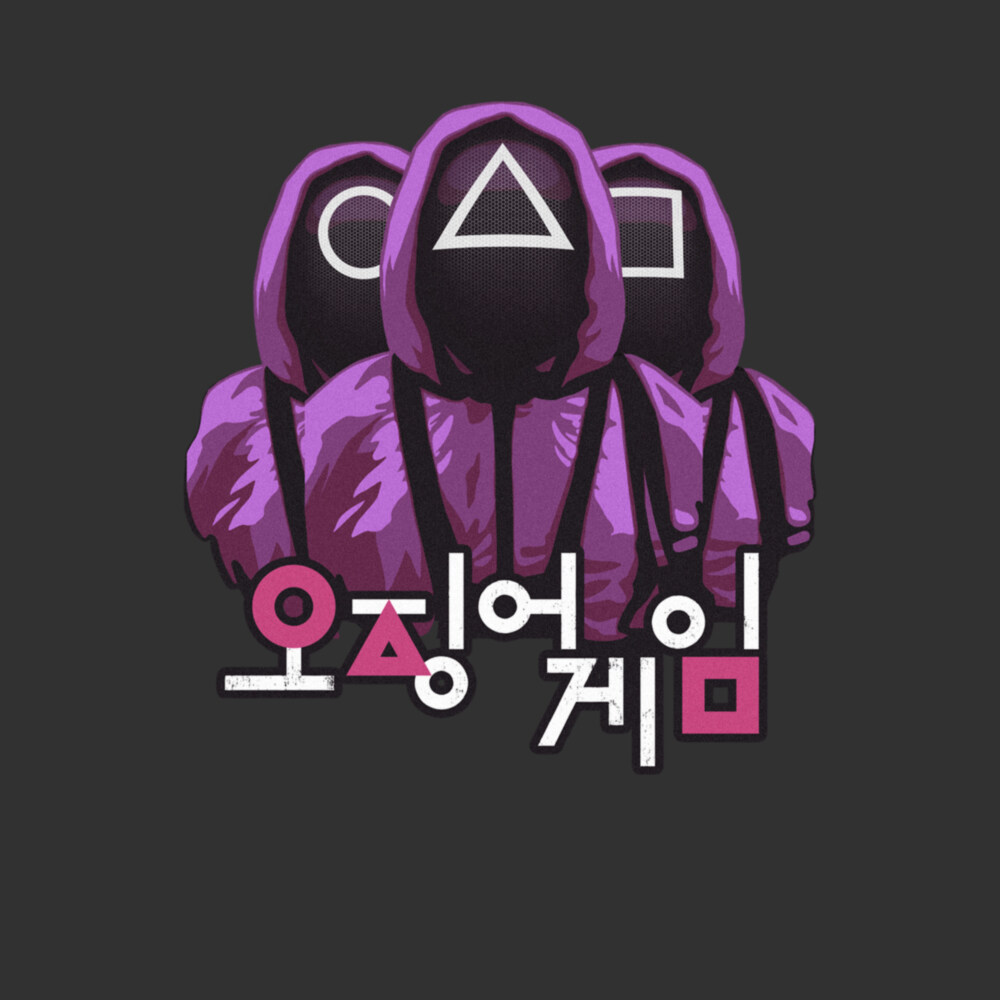 Men's Squid Game Worker Soldier Manager  Adult T-Shirt