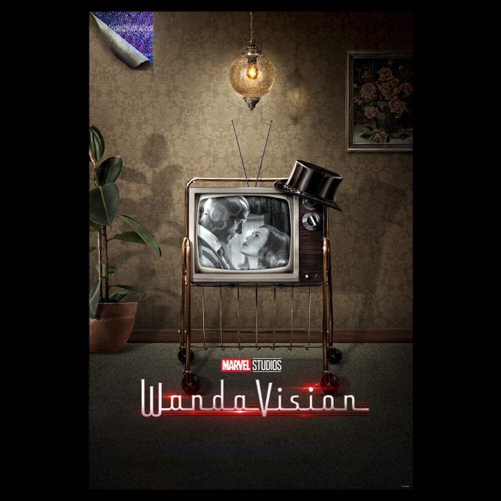 Men's Marvel WandaVision '60s Television Poster  Adult T-Shirt