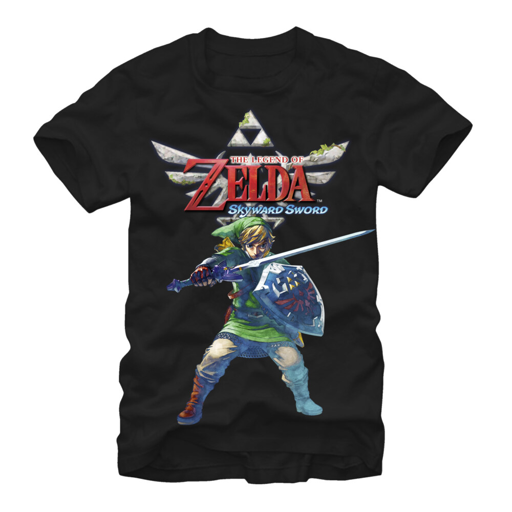 Men&#039;s Nintendo Legend of Zelda Swordsman  Adult T-Shirt