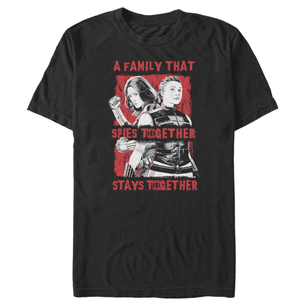 Men's Marvel Black Widow Spy Family  Adult T-Shirt