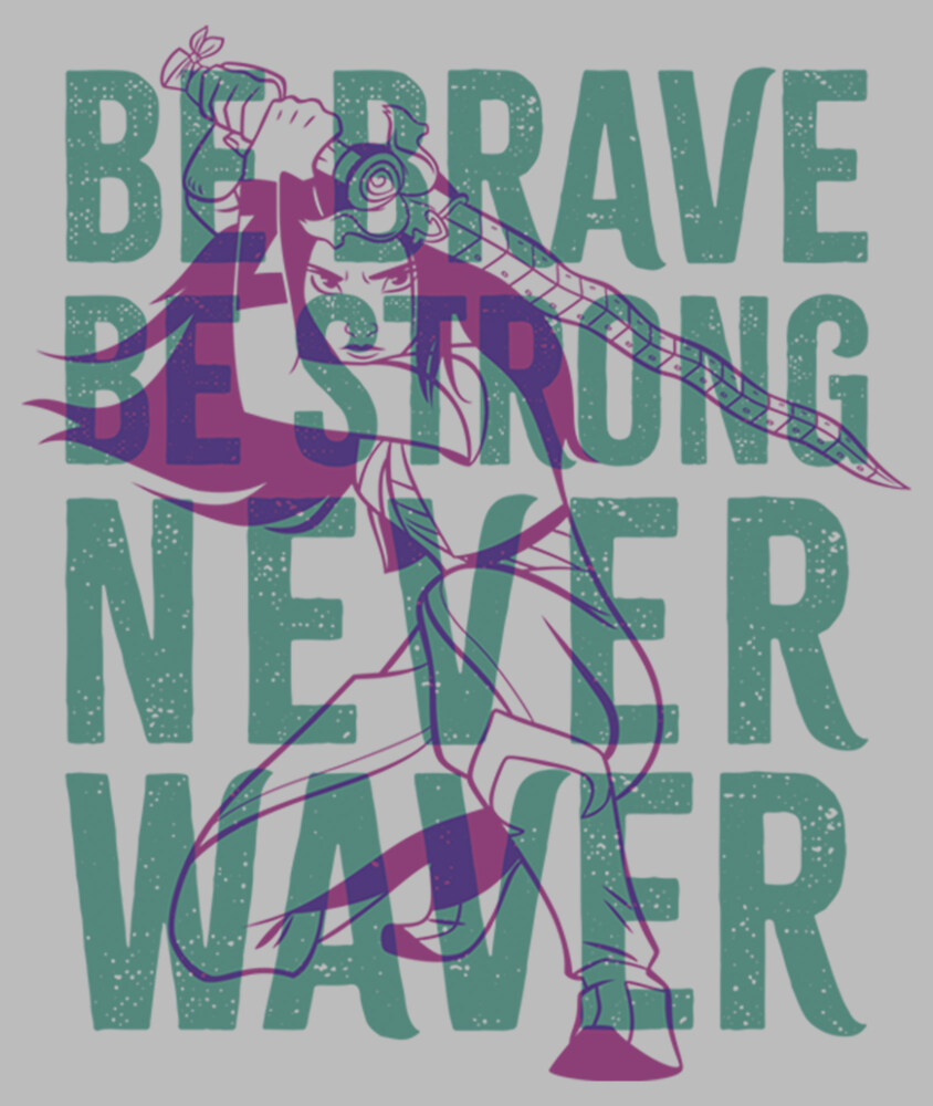 Men's Raya and the Last Dragon Be Brave Be Strong Never Waver  Adult T-Shirt