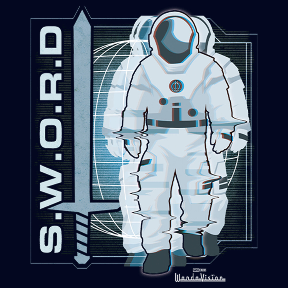 Men's Marvel WandaVision S.W.O.R.D  Adult T-Shirt