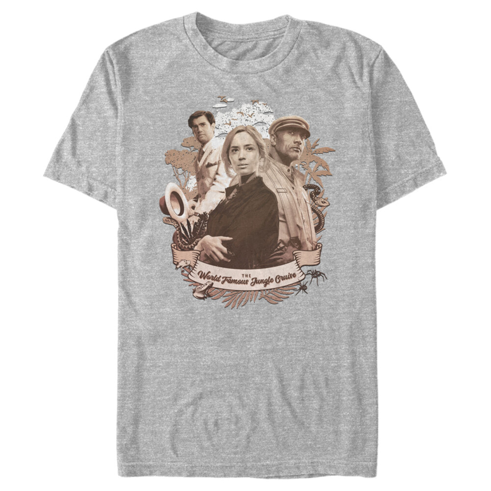 Men's Jungle Cruise Retro Cast Photo  Adult T-Shirt