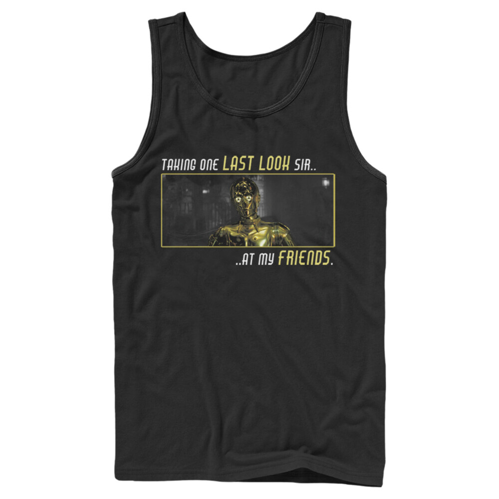 Men's Star Wars: The Rise of Skywalker C-3PO One Last Look  Adult Tank Top